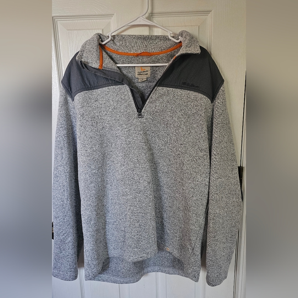 Field & Stream EUC- Gray 1/4 Zip-Up Pullover .